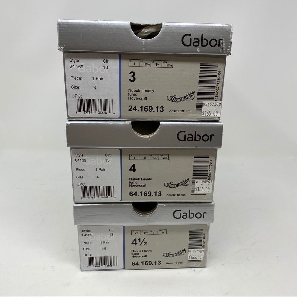 Gabor 64.169.13 Fumo Nubuck Laser Cut Flats - Picture 7 of 9